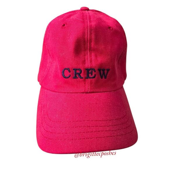 CREW Unisex Adjustable Red Baseball Cap - Picture 8 of 8